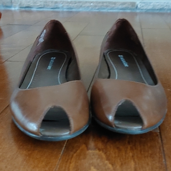 Naturalizer Sommer leather peep toe flats size 9 - Picture 3 of 6